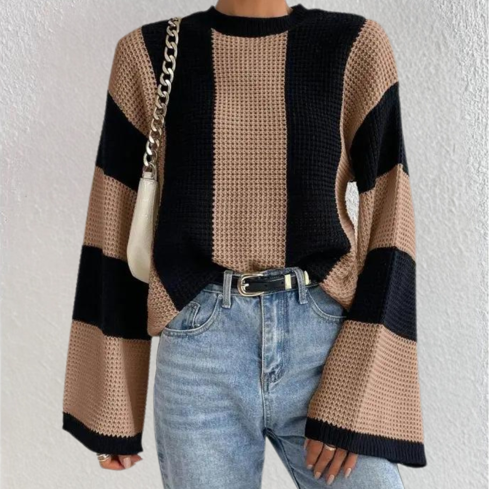 Maglione Oversize | Blocchi di Colore | Moderno & Elegante