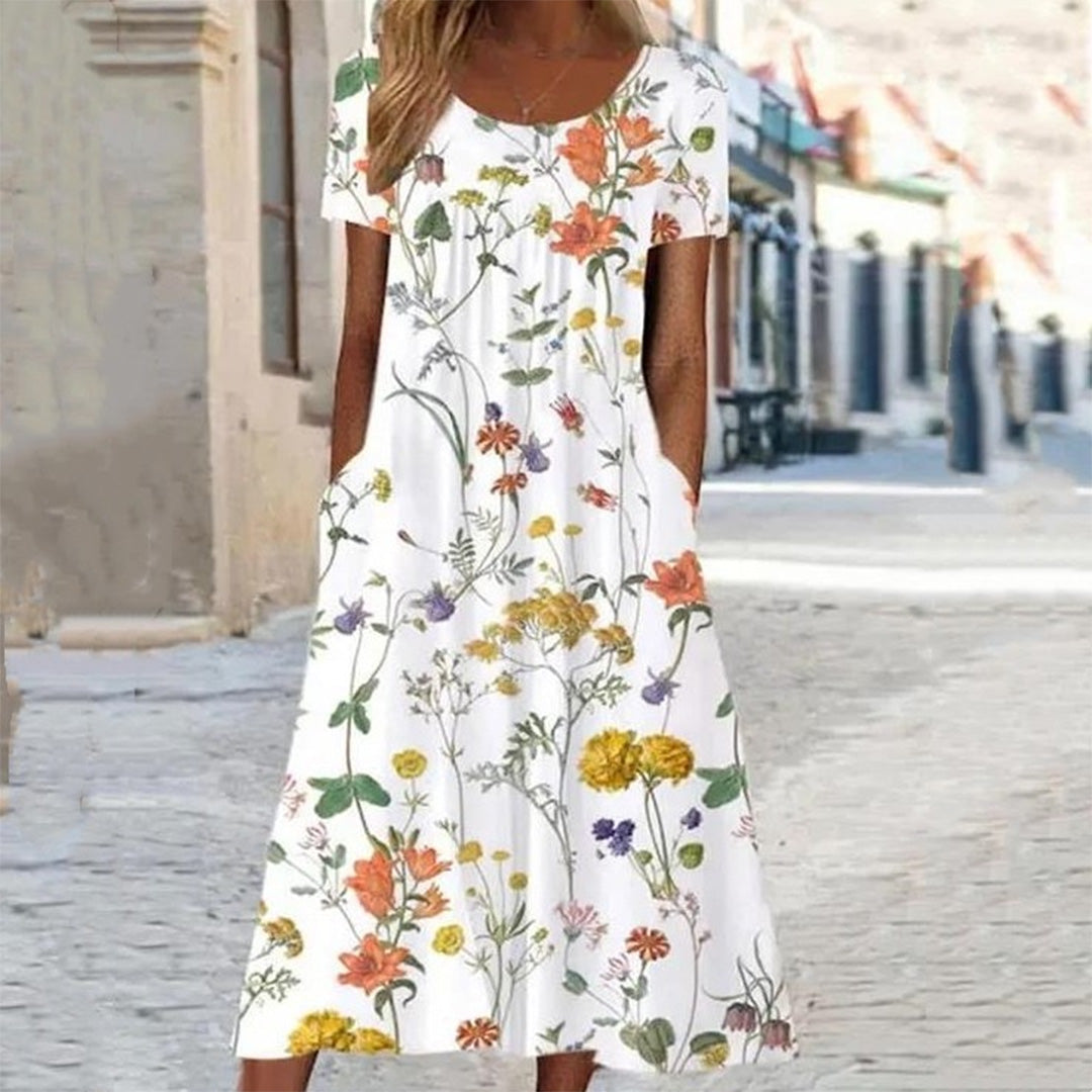 Abito Lungo Floreale | Romantico | Fresco & Femminile