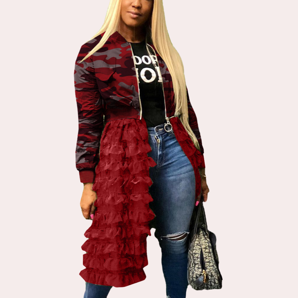 Bomber Lungo | Volant Romantici | Stile Grintoso & Glamour