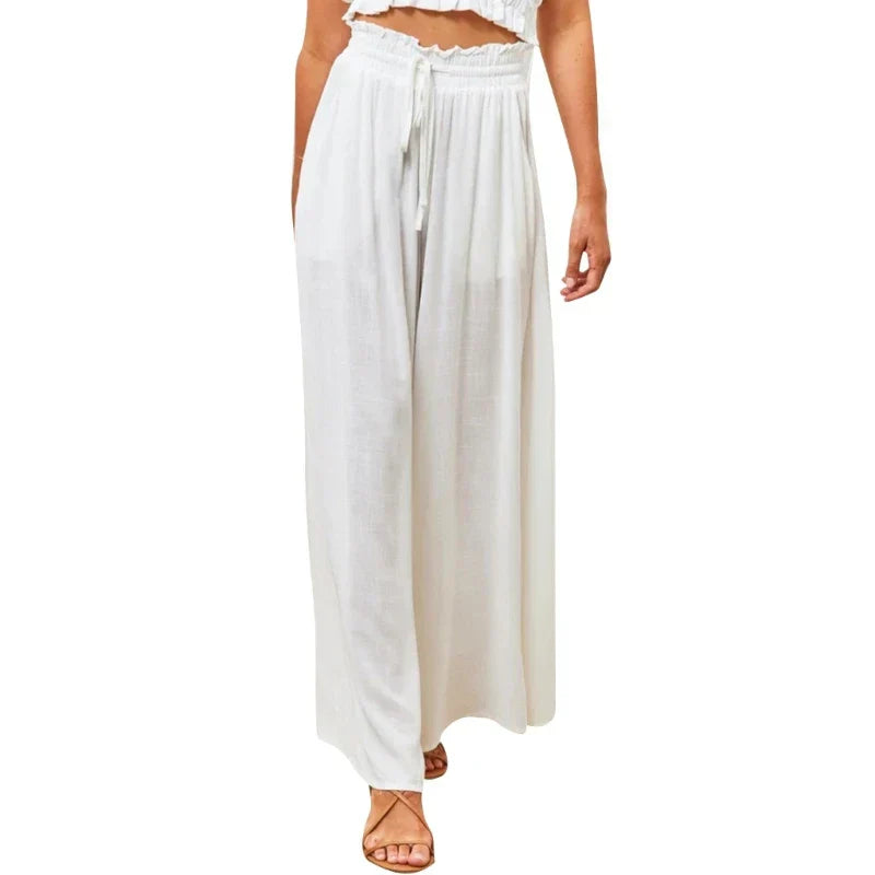Pantaloni Palazzo Donna | Vita Alta | Leggeri e Estivi