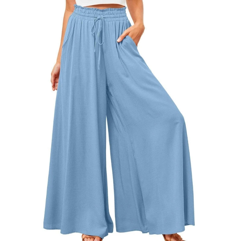 Pantaloni Palazzo Donna | Vita Alta | Leggeri e Estivi