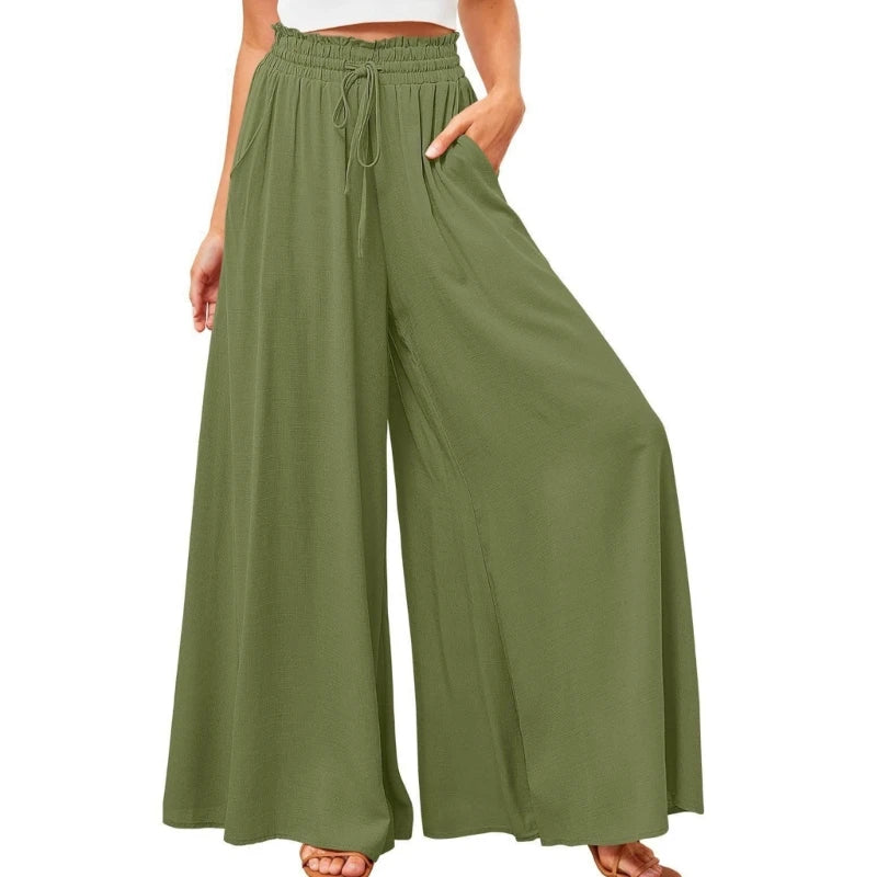 Pantaloni Palazzo Donna | Vita Alta | Leggeri e Estivi