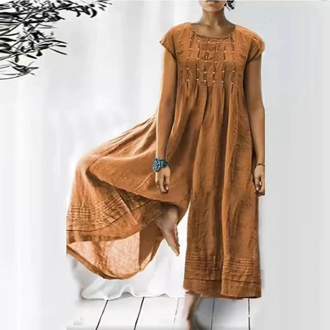 Maxi Dress in Lino | Elegante & Boho | Stile Naturale