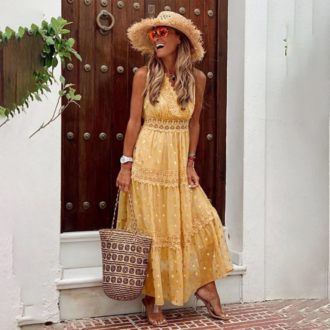 Abito Lungo Boho | Leggero & Romantico | Perfetto per l’Estate e le Vacanze