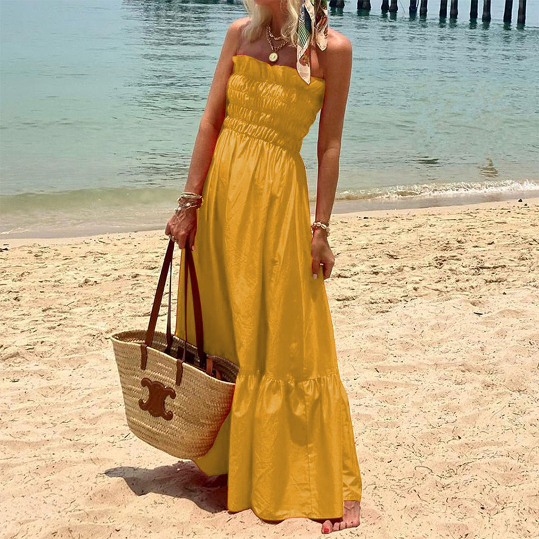 Maxi Dress Senza Spalline | Fresco & Flowy | Perfetto per l’Estate