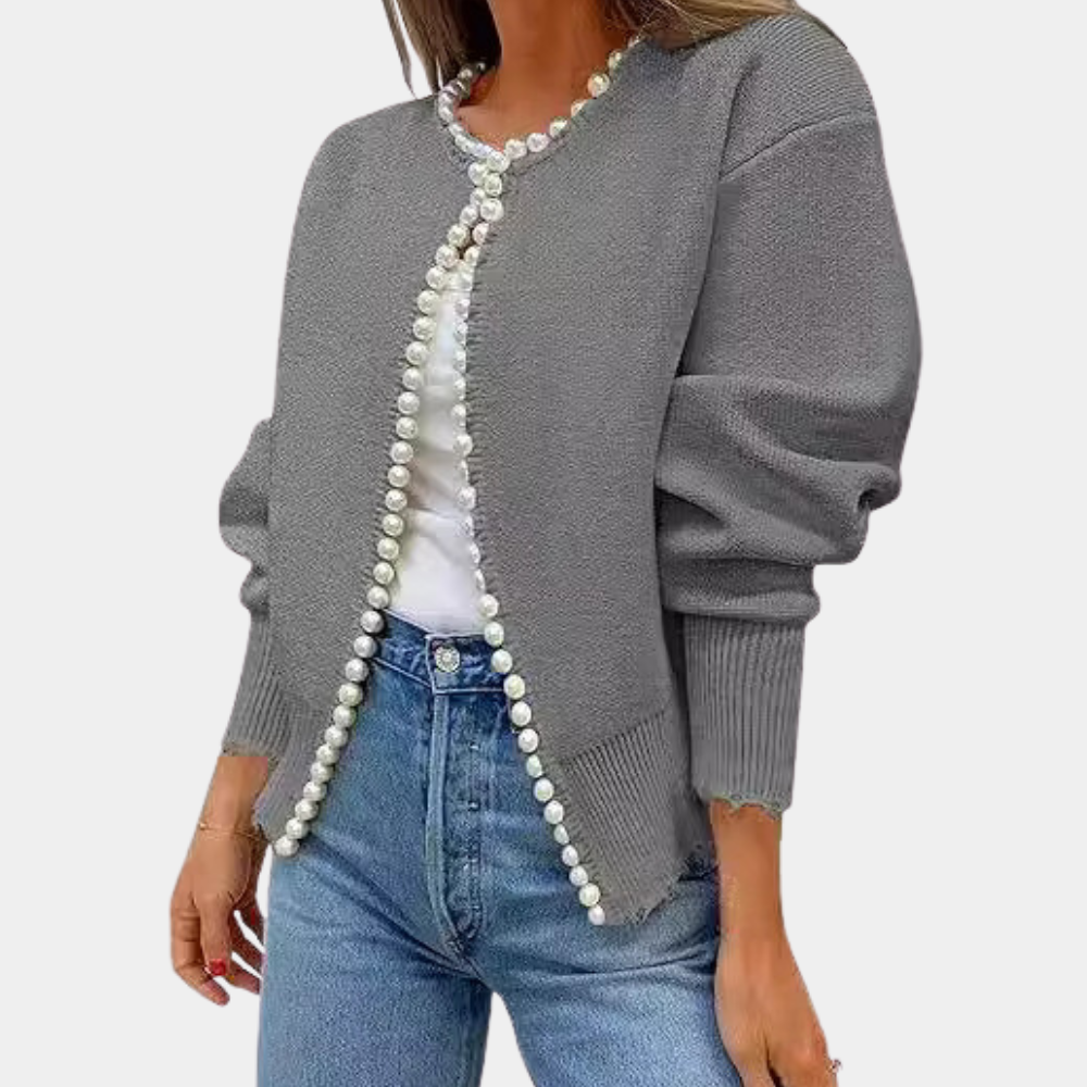 Cardigan con Bordo a Volant | Elegante e Versatile | Morbido e Chic