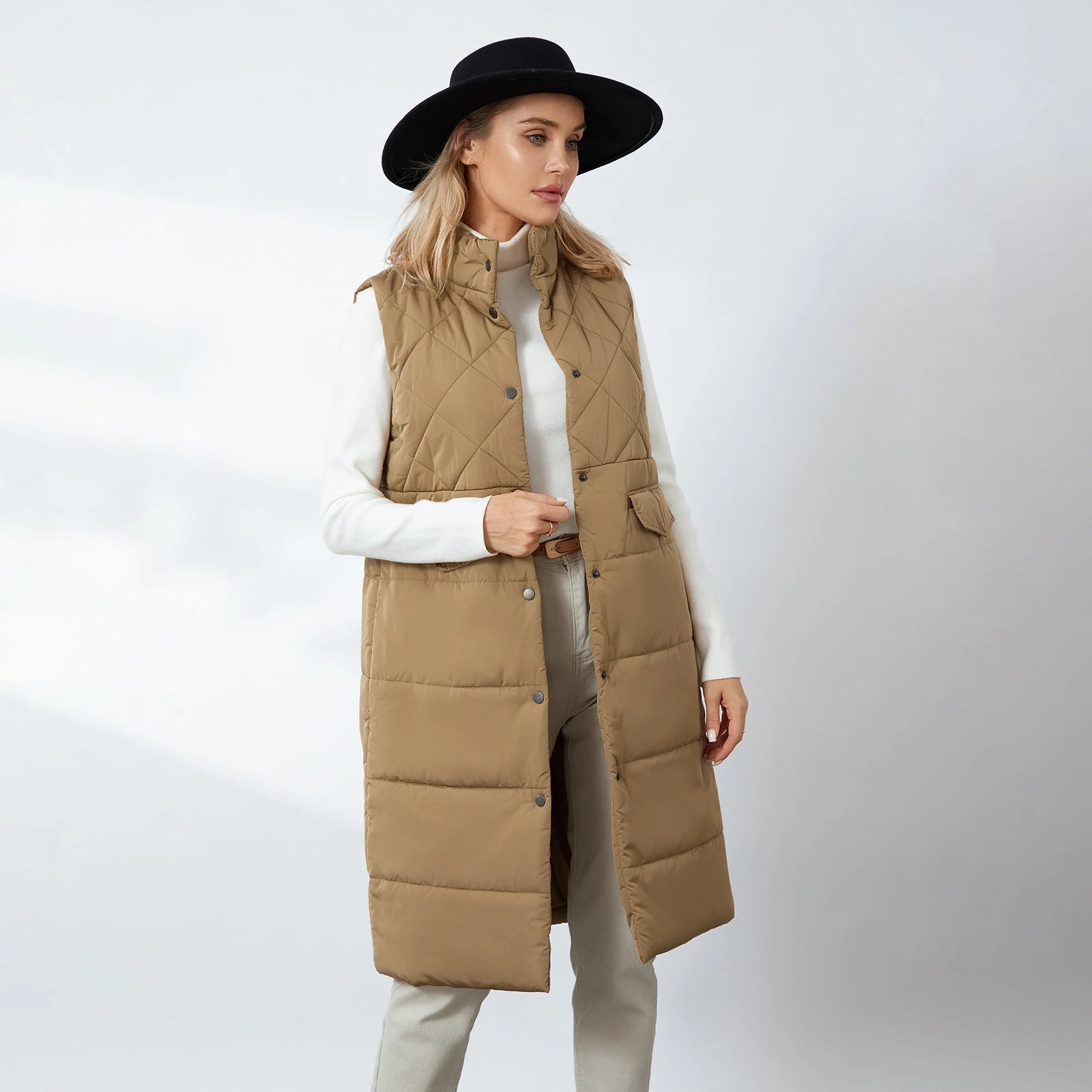 Gilet Lungo Imbottito | Stile Minimal e Comfort Chic