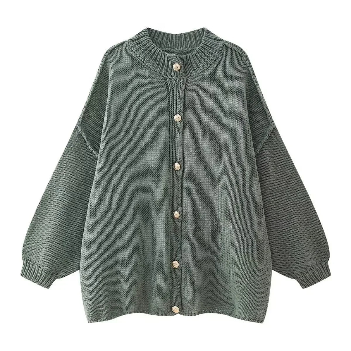 Cardigan Oversize con Bottoni | Stile Cozy & Chic | Perfetto per Look Comodi e Raffinati
