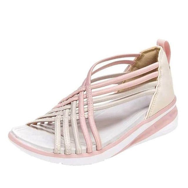 Sandali intrecciati elasticizzati