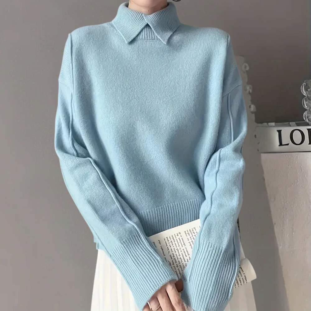 Maglione Elegante | Collo Alto | Minimal & Raffinato