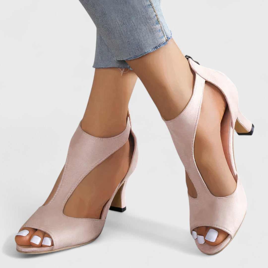 Sandali Cut-Out con Tacco