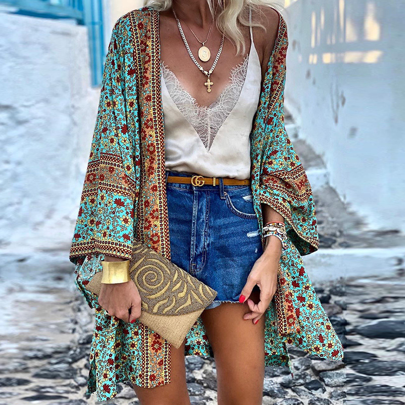 Kimono Estivo Boho | Floreale | Leggero e Colorato