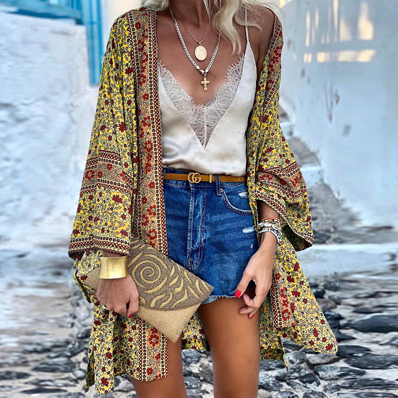 Kimono Estivo Boho | Floreale | Leggero e Colorato