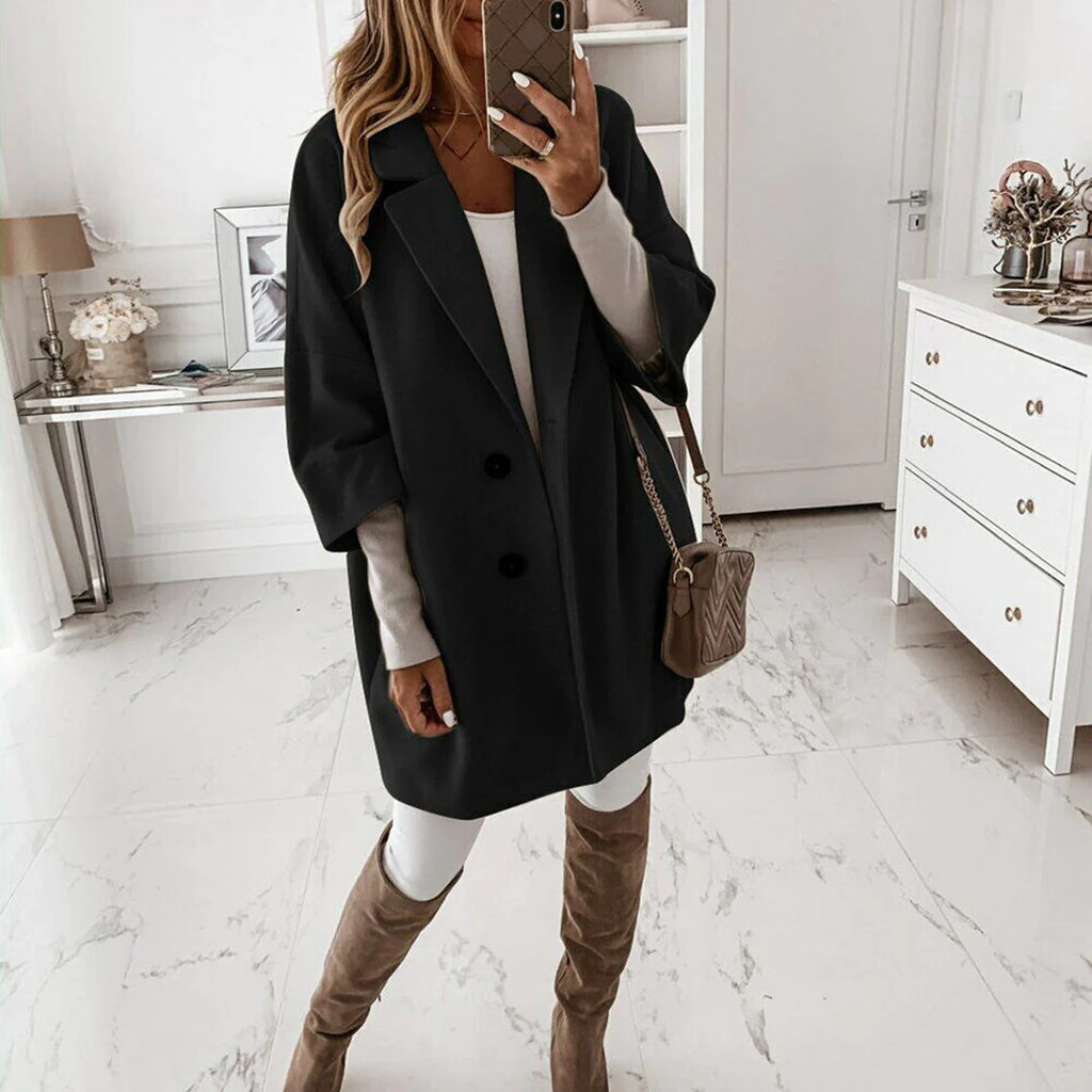 Cappotto Oversize Doppiopetto | Stile Minimal e Chic
