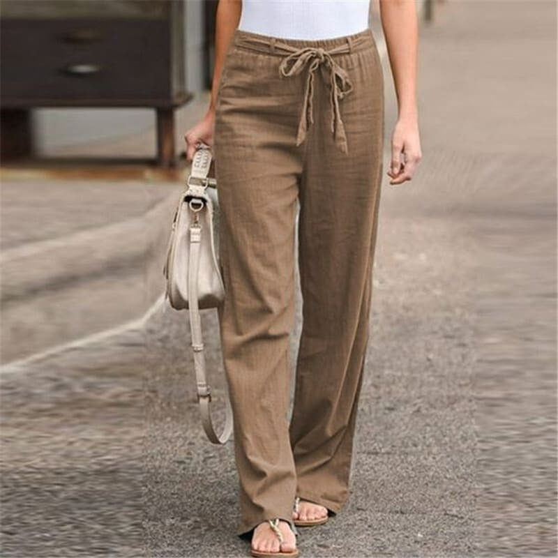 Pantaloni Leggeri Gamba Larga