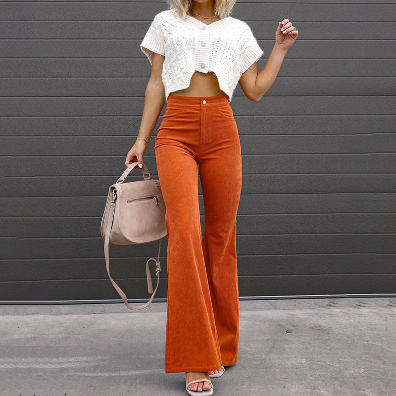 Pantaloni a Zampa | Vita Alta | Eleganti e Trendy