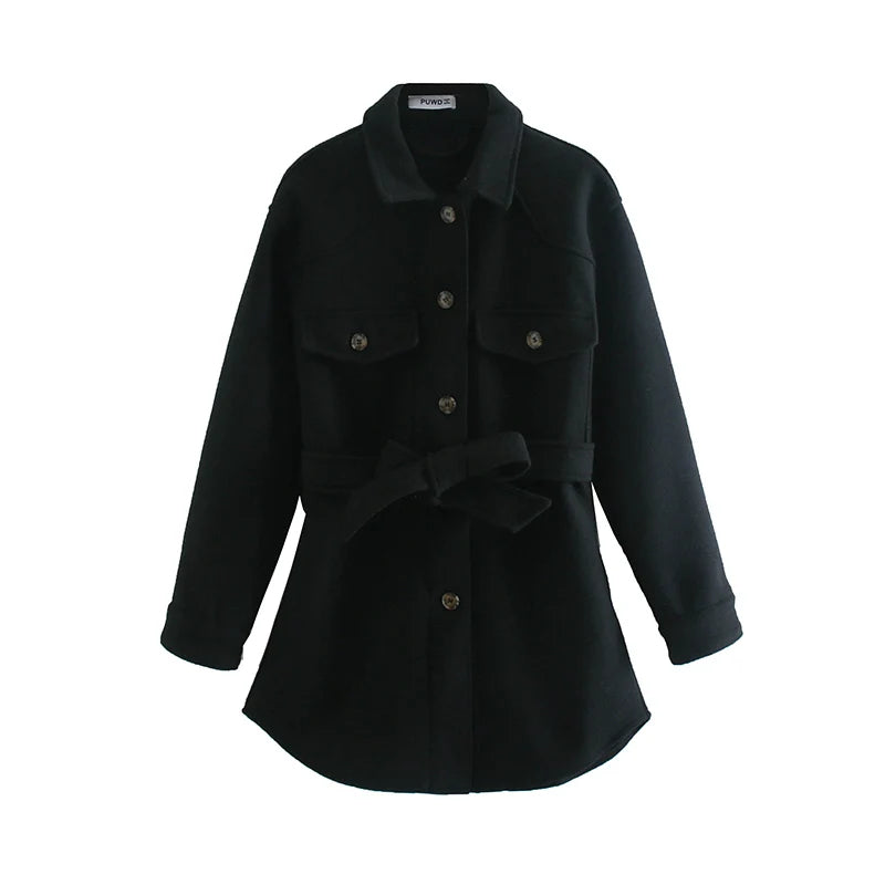 Cappotto Corto con Cintura | Stile Elegante & Femminile | Perfetto per Look Sofisticati