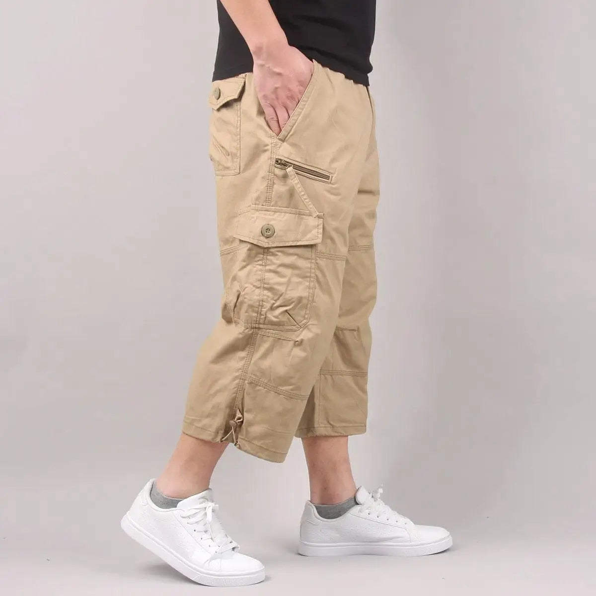 Pantaloni Cargo Cropped