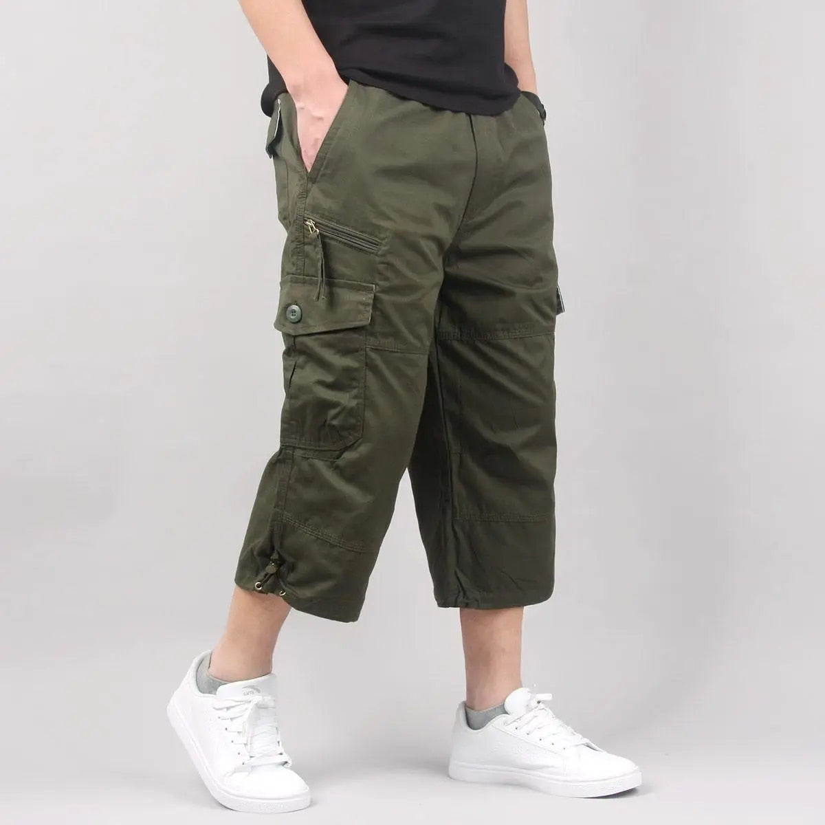 Pantaloni Cargo Cropped