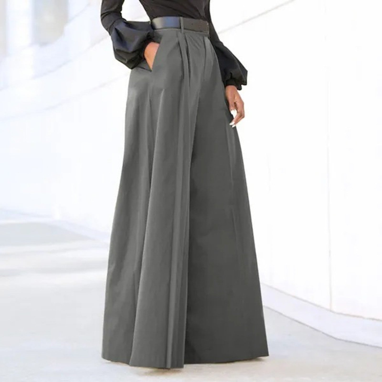 Pantaloni a Palazzo | Vita Alta & Tasche Laterali | Eleganti e Versatili