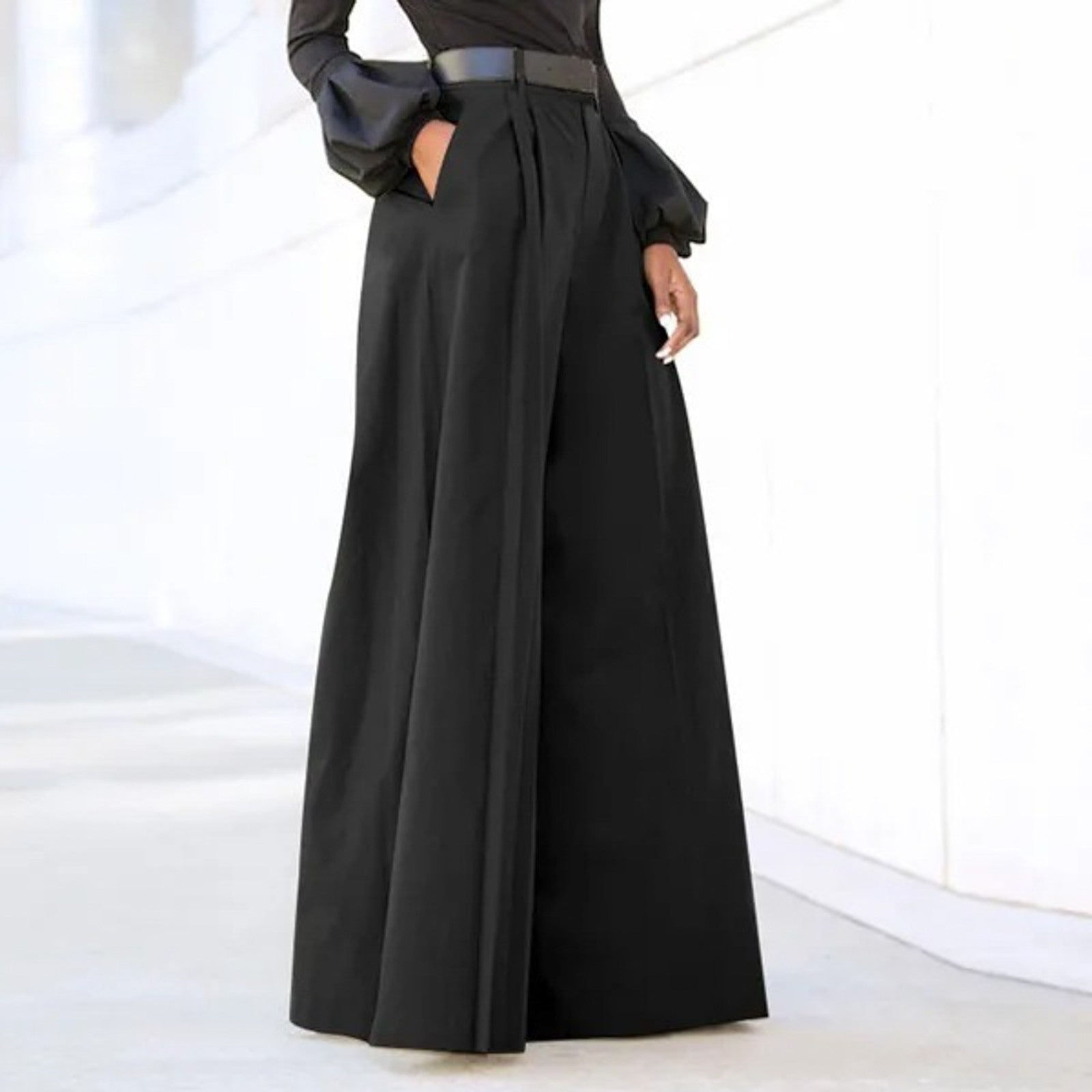 Pantaloni a Palazzo | Vita Alta & Tasche Laterali | Eleganti e Versatili