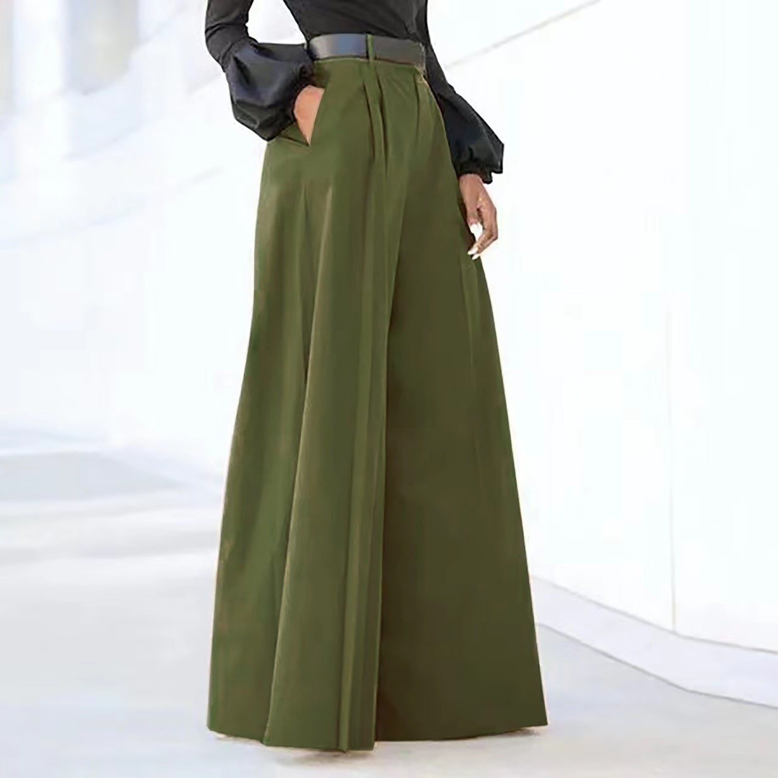 Pantaloni a Palazzo | Vita Alta & Tasche Laterali | Eleganti e Versatili