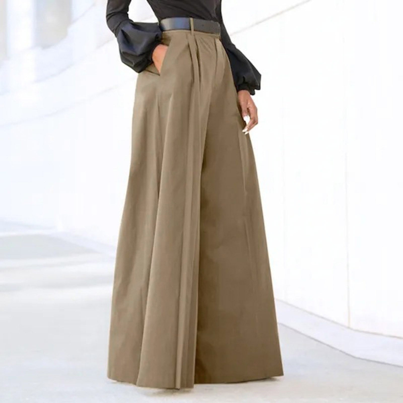 Pantaloni a Palazzo | Vita Alta & Tasche Laterali | Eleganti e Versatili