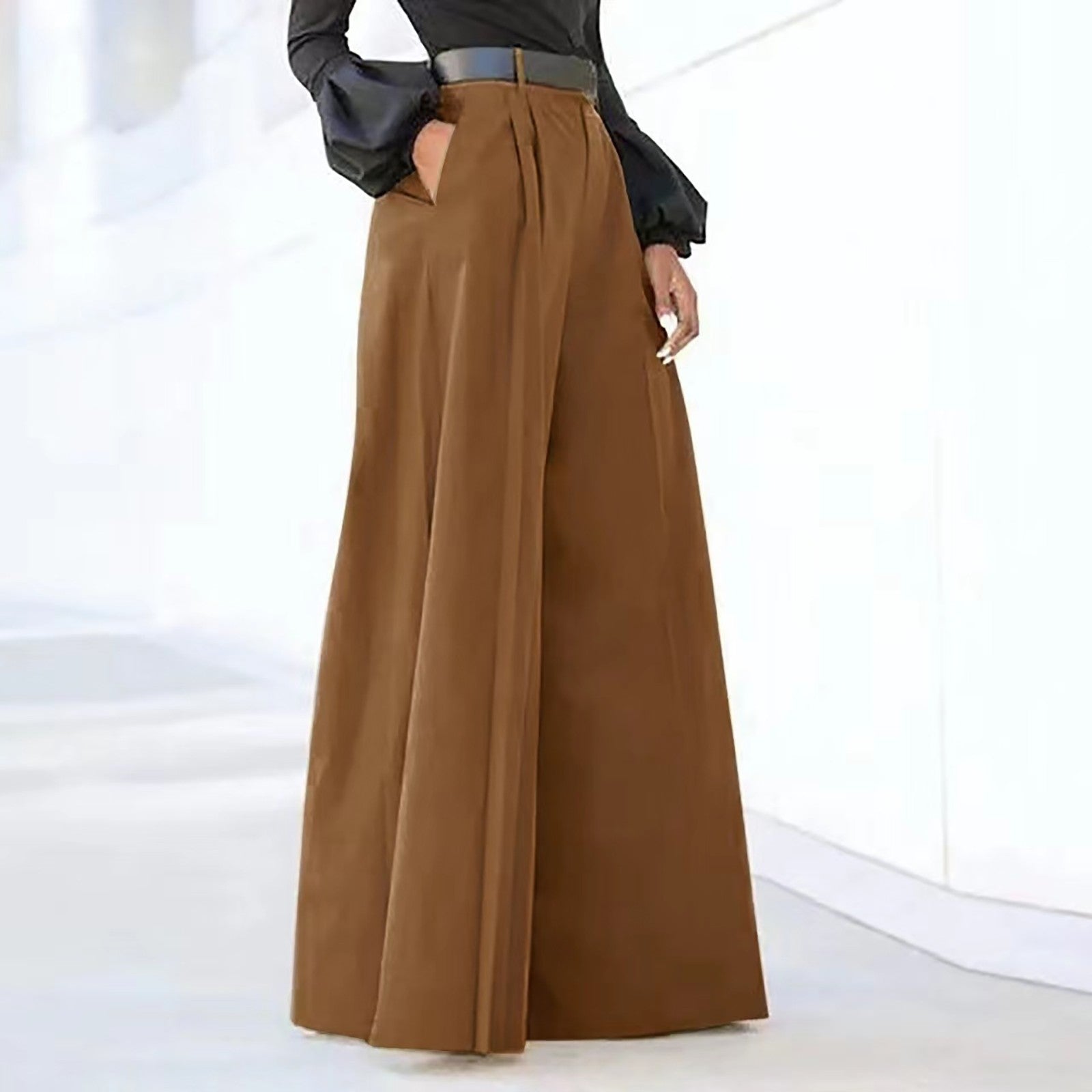 Pantaloni a Palazzo | Vita Alta & Tasche Laterali | Eleganti e Versatili