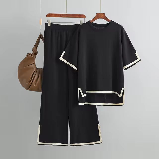 Completo Oversize Bicolor a Contrasto