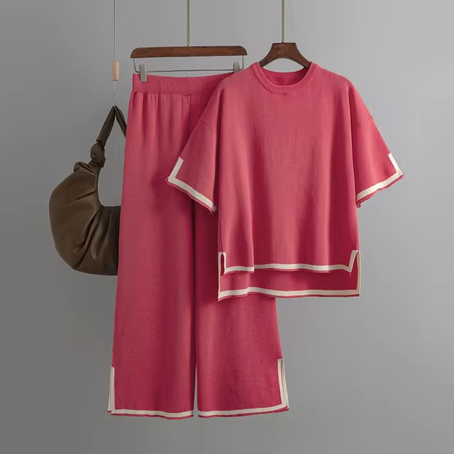 Completo Oversize Bicolor a Contrasto