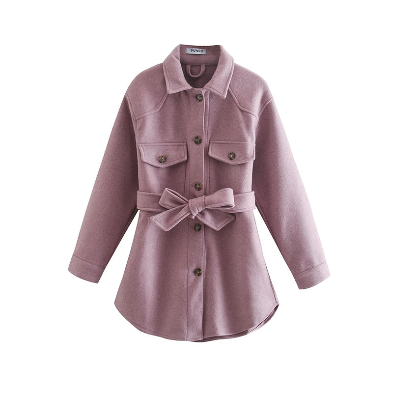 Cappotto Corto con Cintura | Stile Elegante & Femminile | Perfetto per Look Sofisticati