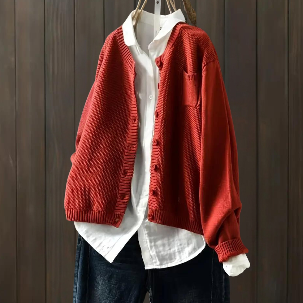 Cardigan Oversize con Bottoni | Caldo | Versatile e Comodo