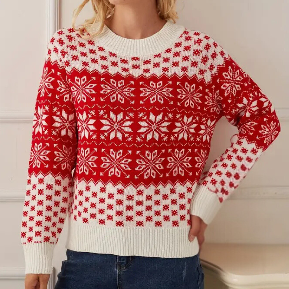 Maglione Natalizio | Fiocchi di Neve | Caldo & Festoso