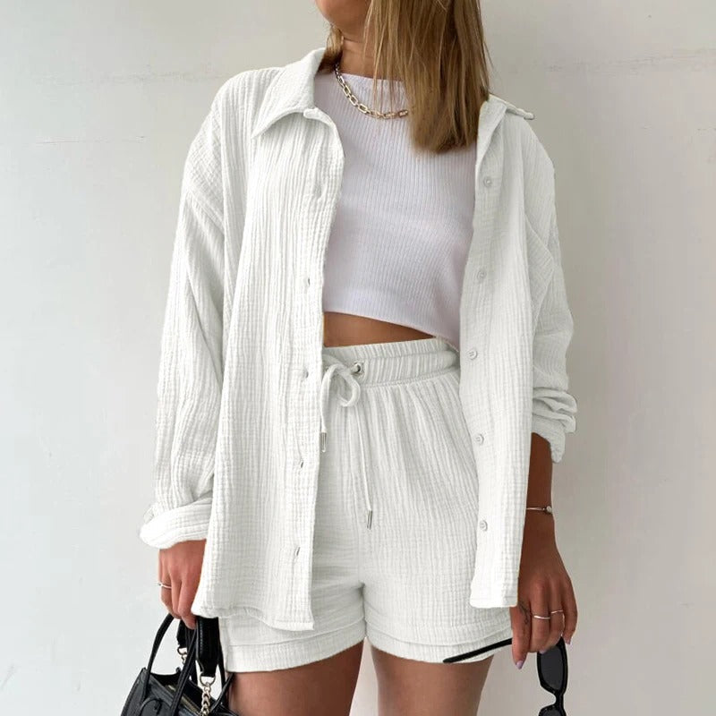 Completo Estivo Camicia e Shorts in Mussola