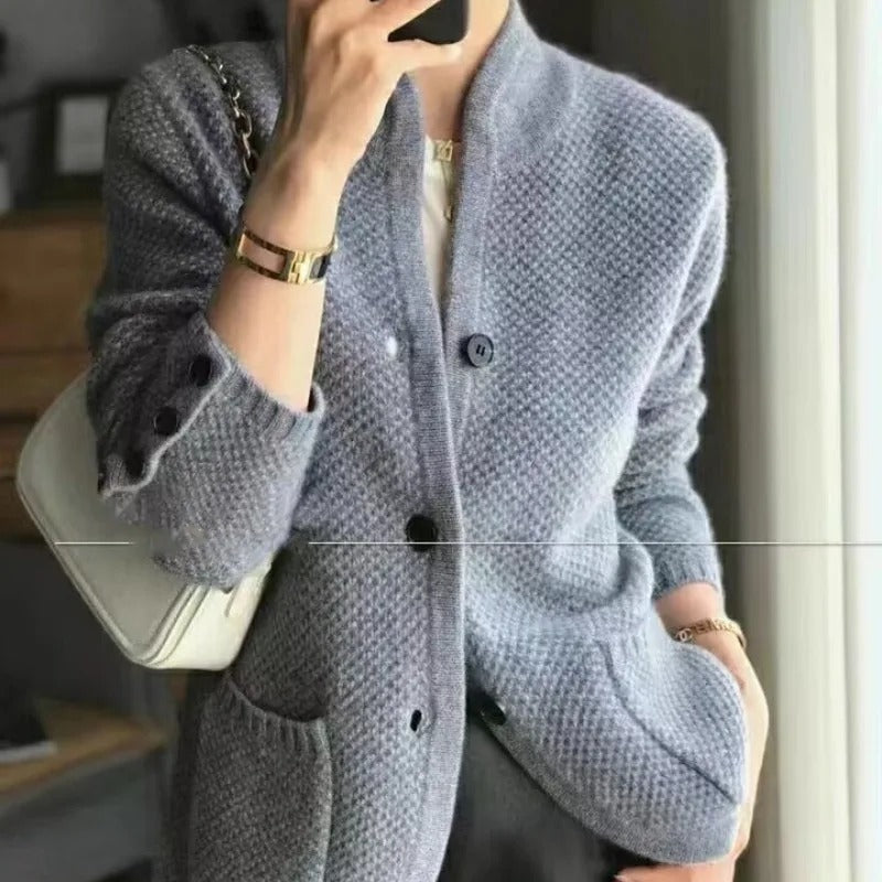 Cardigan Elegante | Maglia Lavorata | Caldo & Sofisticato
