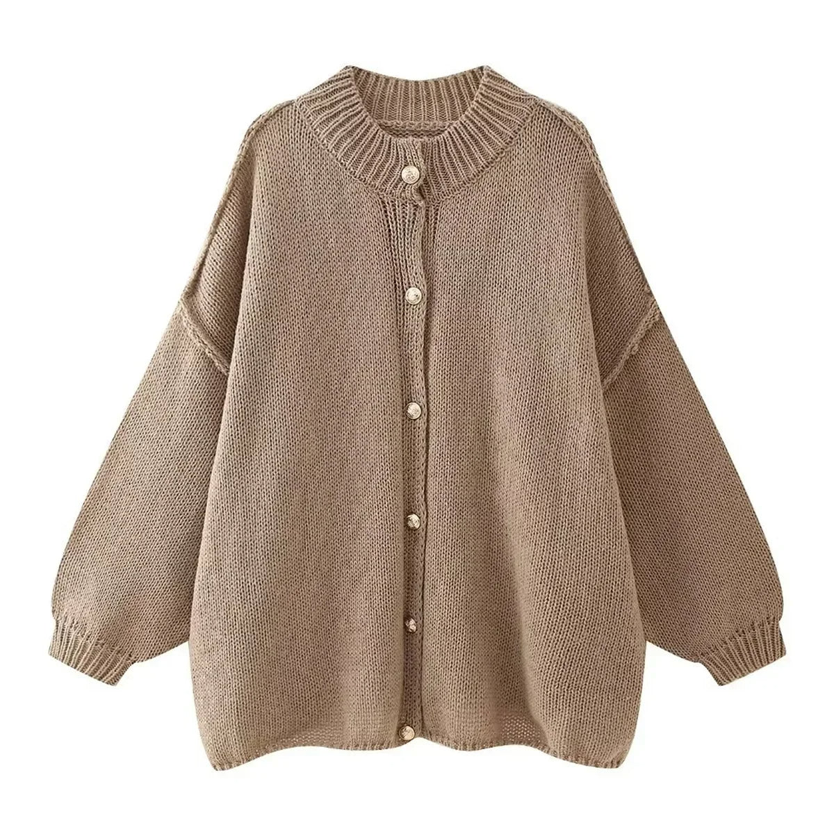 Cardigan Oversize con Bottoni | Stile Cozy & Chic | Perfetto per Look Comodi e Raffinati