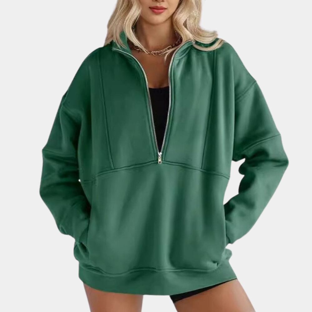 Felpa Oversize | Con Zip & Cappuccio | Comoda & Casual