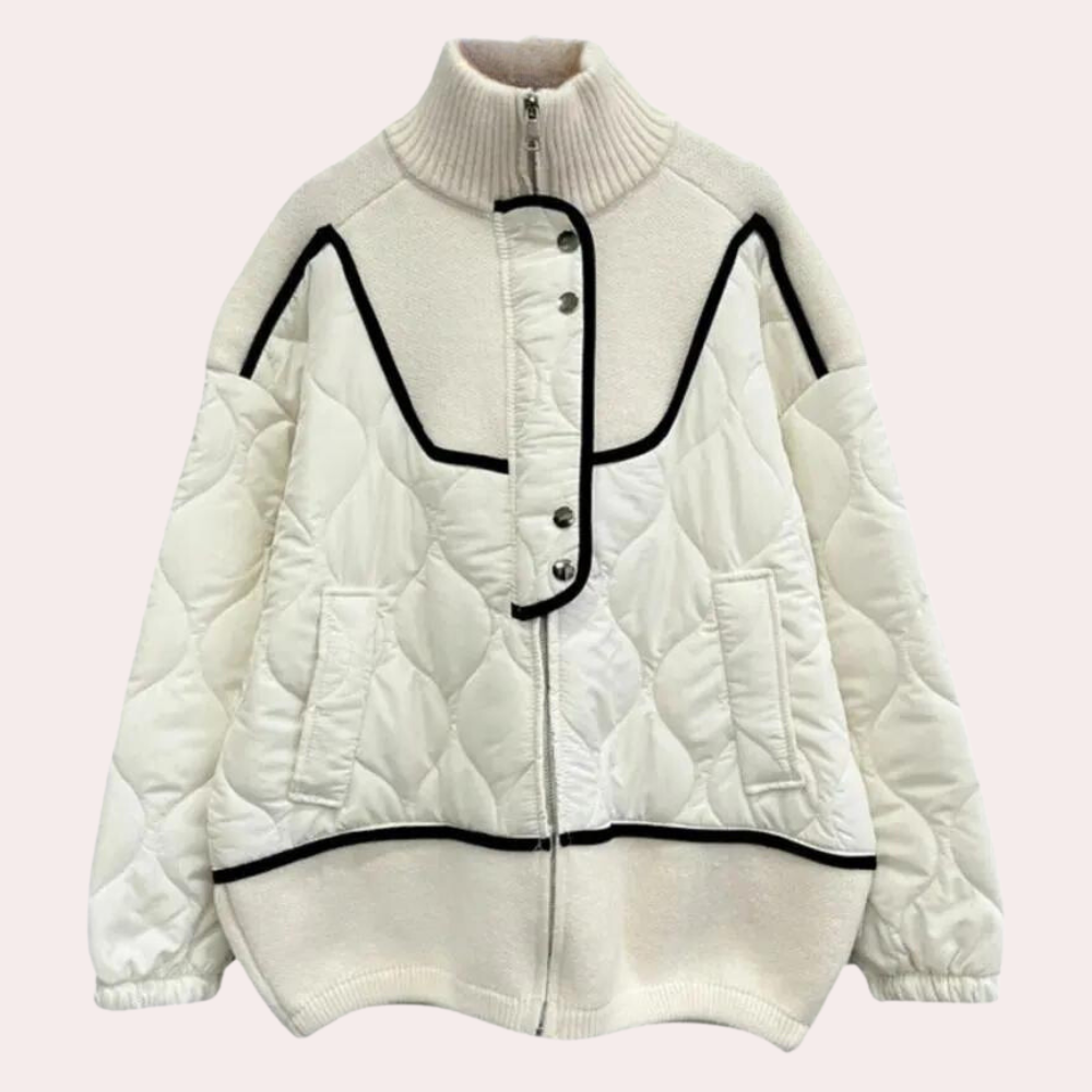Giacca Oversize | Trapuntata & Collo Alto | Calda & Chic