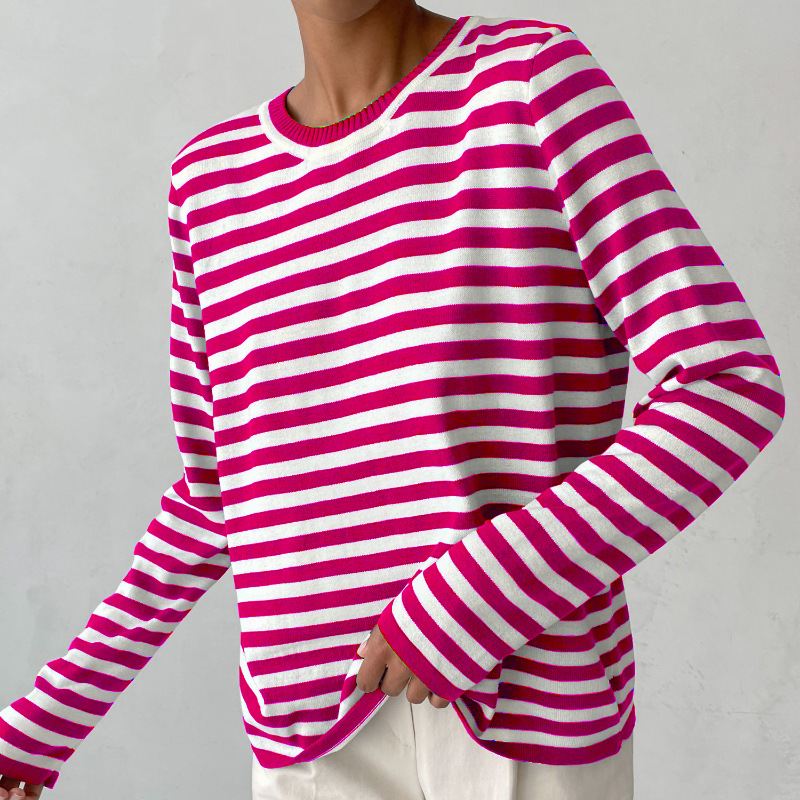 Maglia a righe in cotone