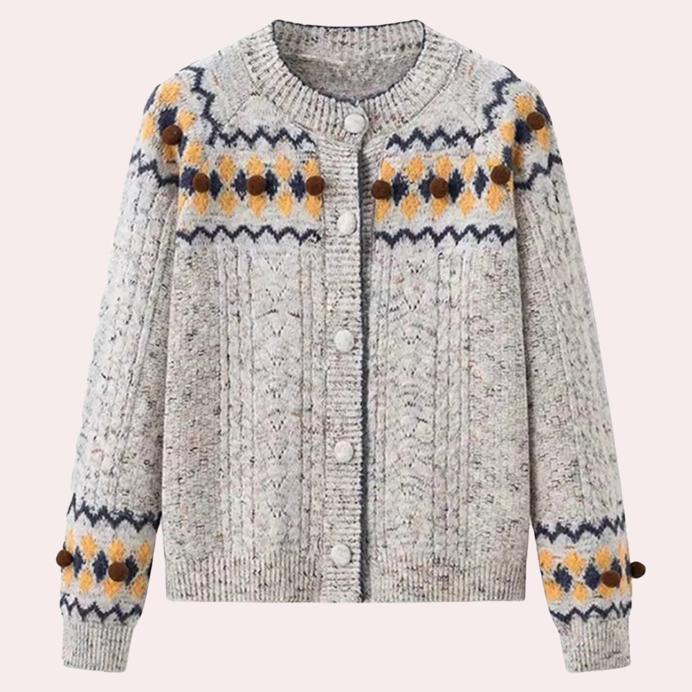 Cardigan Donna | Motivo Nordico | Caldo e Morbido