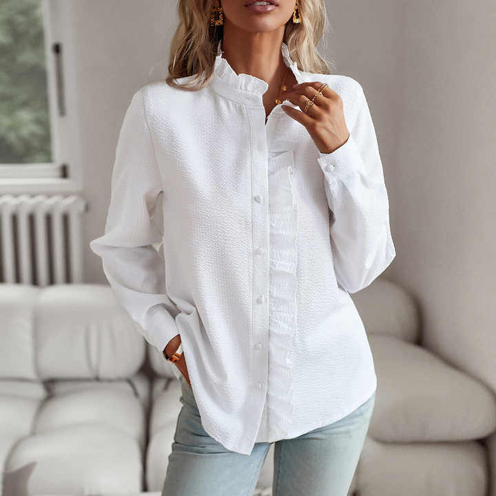 Blusa a Volant | Eleganza Femminile | Tendenza Chic