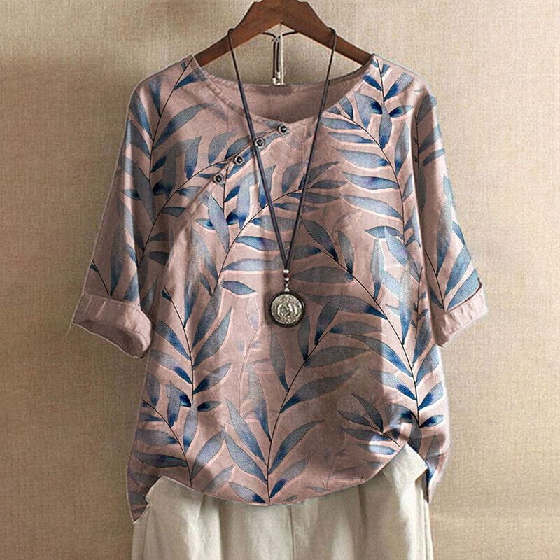 Blusa Fogliata Bohémien | Cotone | Fresca e Naturale