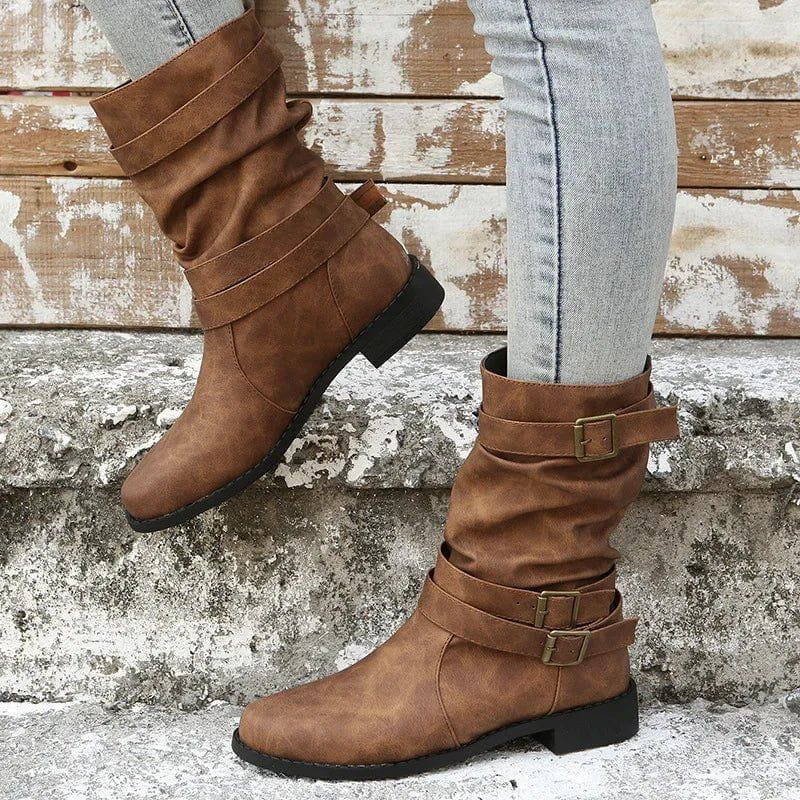 Stivaletti Vintage | Similpelle | Casual e Confortevoli