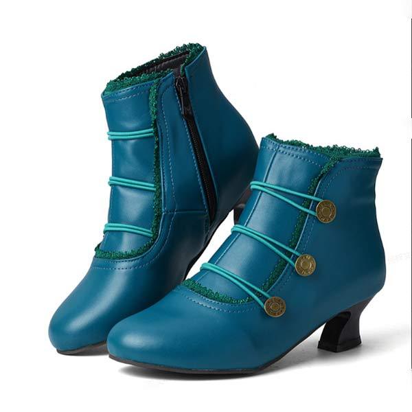 Bottines rétro a bottoni | Stivaletti Eleganza e Comfort | Stile Intemporel