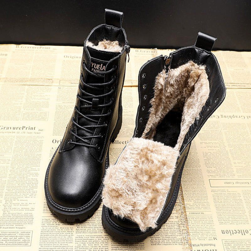 Stivali Invernali Donna | Foderati in Pelliccia | Look Urbano e Robusto