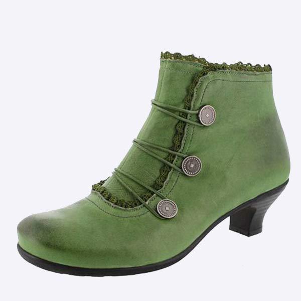 Bottines rétro a bottoni | Stivaletti Eleganza e Comfort | Stile Intemporel