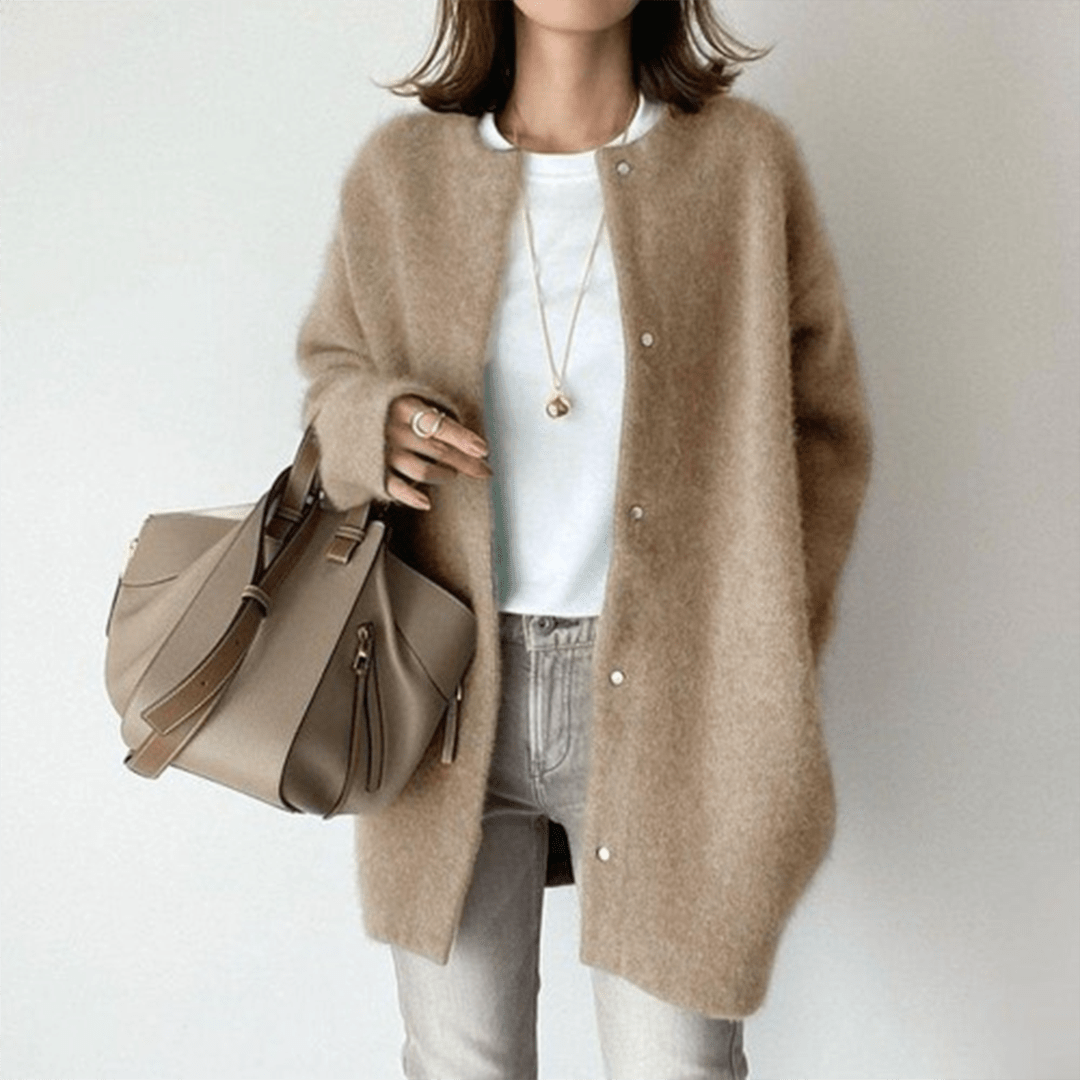 Cardigan Lungo in Maglia Morbida | Acrilico | Elegante e Confortevole