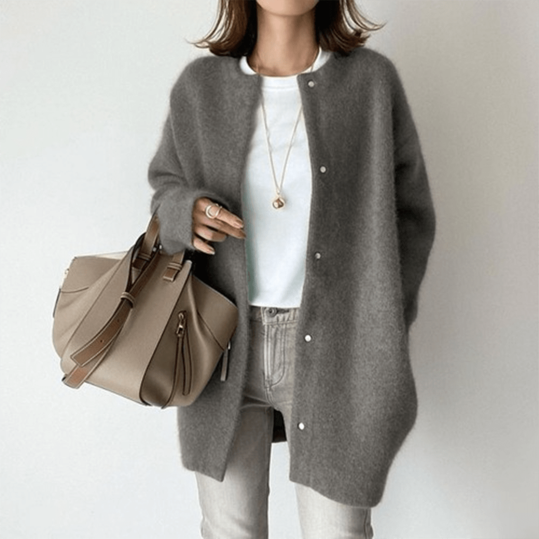 Cardigan Lungo in Maglia Morbida | Acrilico | Elegante e Confortevole