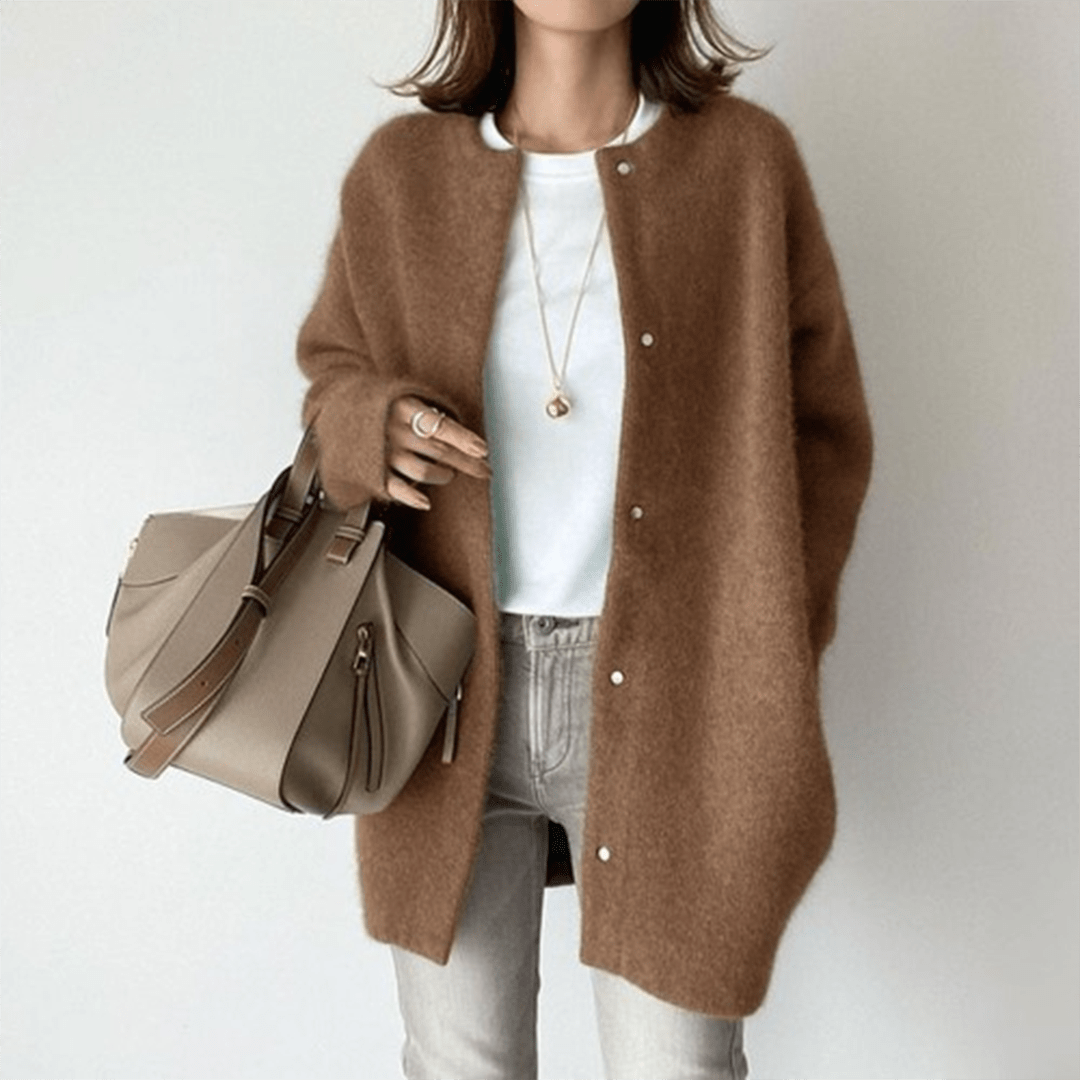 Cardigan Lungo in Maglia Morbida | Acrilico | Elegante e Confortevole