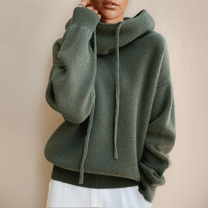 Maglione Oversize con Cappuccio | Lana | Morbido e Confortevole